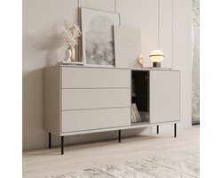 Meubella - Estrella - Dressoir - Beige - 161x41x83 cm