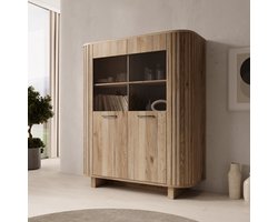 Meubella - Falero - Buffetkast - Eiken - 135x50x162 cm