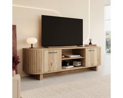 Meubella - Falero - TV-Meubel - Eikenpatroon - 189x50x59 cm