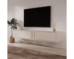 Meubella - Fermano - TV-Meubel - Beige - 190x31x30 cm