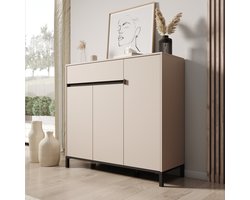 Meubella - Finta - Schoenenkast - Beige - 119x40x110 cm