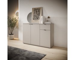 Meubella - Galeno - Dressoir - Beige - 120x34x82 cm