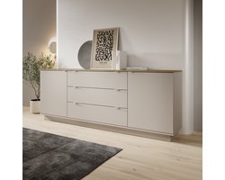Meubella - Galeno - Dressoir - Beige - 225x41x86 cm