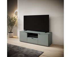 Meubella - Galeno - TV-Meubel - Groen - 130x41x44 cm