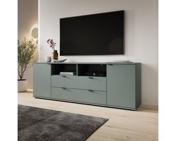 Meubella - Galeno - TV-Meubel - Groen - 180x41x63 cm