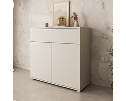 Meubella - Gideon - Dressoir - Beige - 100x40x93 cm