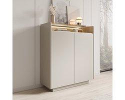 Meubella - Heath - Dressoir - Beige - 103x40x119 cm
