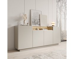 Meubella - Heath - Dressoir - Beige - 203x40x83 cm
