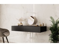 Meubella - Kaptafel King - Mat Zwart - 100 cm
