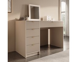 Meubella - Kaptafel Tavares - Beige - 120 cm