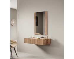 Meubella - Kaptafel Vintar - Eiken - 80 cm