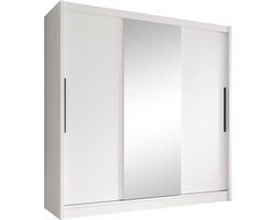 Meubella - Kledingkast Alcamo - Wit - 205,5 cm
