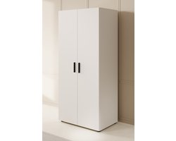 Meubella - Kledingkast Bellini - Wit - 80 cm