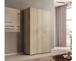 Meubella - Kledingkast Bernd - Licht eiken - 111 cm