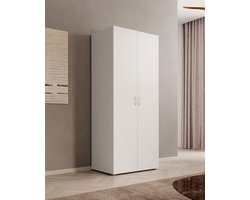 Meubella - Kledingkast Bernd - Wit - 74 cm
