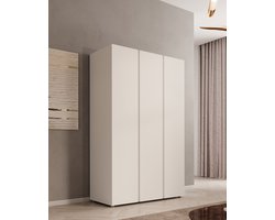 Meubella - Kledingkast Brussel - Wit - 111 cm