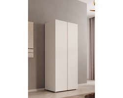Meubella - Kledingkast Brussel - Wit - 74 cm
