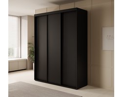 Meubella - Kledingkast Dreamer - Zwart - 180 cm