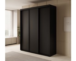 Meubella - Kledingkast Dreamer - Zwart - 200 cm