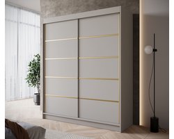 Meubella - Kledingkast Eagle - Beige - 180 cm
