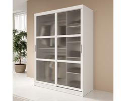 Meubella - Kledingkast Fessaro - Wit - 150 cm