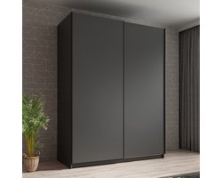 Meubella - Kledingkast Ganaro - Grijs - 150 cm