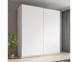 Meubella - Kledingkast Ganaro - Wit - 180 cm