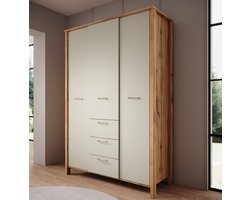 Meubella - Kledingkast Isaac - Beige - 138 cm