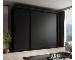 Meubella - Kledingkast Mandalin - Zwart - 250 cm