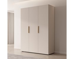 Meubella - Kledingkast Marquesa - Beige - 150 cm