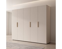 Meubella - Kledingkast Marquesa - Beige - 250 cm