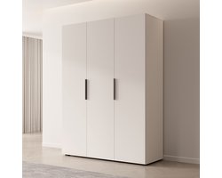Meubella - Kledingkast Marquesa - Wit - 150 cm