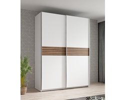 Meubella - Kledingkast Mendoza - Wit - 150 cm