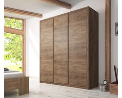 Meubella - Kledingkast Monaco - Eiken - 166 cm