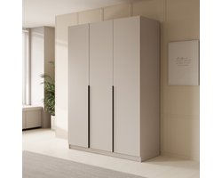 Meubella - Kledingkast Sabre - Beige - 150 cm