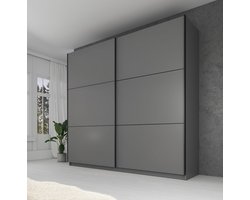Meubella - Kledingkast Samantha - Grijs - 217 cm
