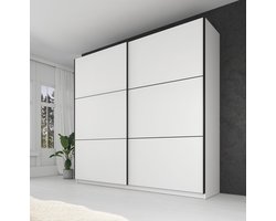 Meubella - Kledingkast Samantha - Wit - 217 cm