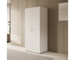 Meubella - Kledingkast Serra - Wit - 80 cm