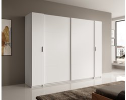 Meubella - Kledingkast Stoke - Wit - 270 cm