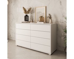 Meubella - Ladekast Gideon 2 - Wit - 120 cm