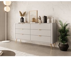Meubella - Ladekast Lima - Beige - 163 cm