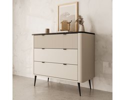 Meubella - Ladekast Mace - Beige - 90 cm