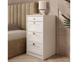 Meubella - Ladekast Rumble - Wit - 40 cm