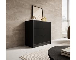 Meubella - Ladekast Tavares - Zwart - 80 cm
