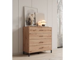 Meubella - Ladekast Vidor - Eiken - 93 cm