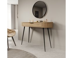 Meubella - Loro - Kaptafel - Eikenpatroon - 120x40x80 cm