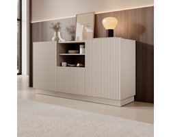Meubella - Lucera - Dressoir - Beige - 150x42x78 cm
