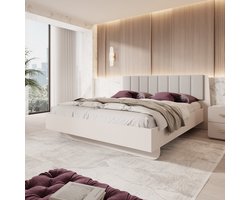 Meubella - Luzon - Tweepersoonsbed - Beige - 180x200 cm