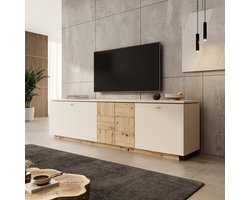 Meubella - Lynora - TV-Meubel - Beige - 225x42x58 cm