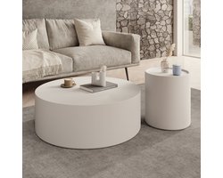 Meubella - Mesa - Salontafel set van 2 - Wit